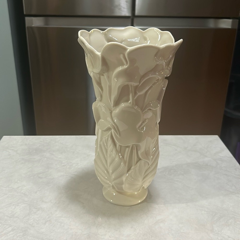 Vintage Lenox Porcelain Ivory Calla Lily Vase